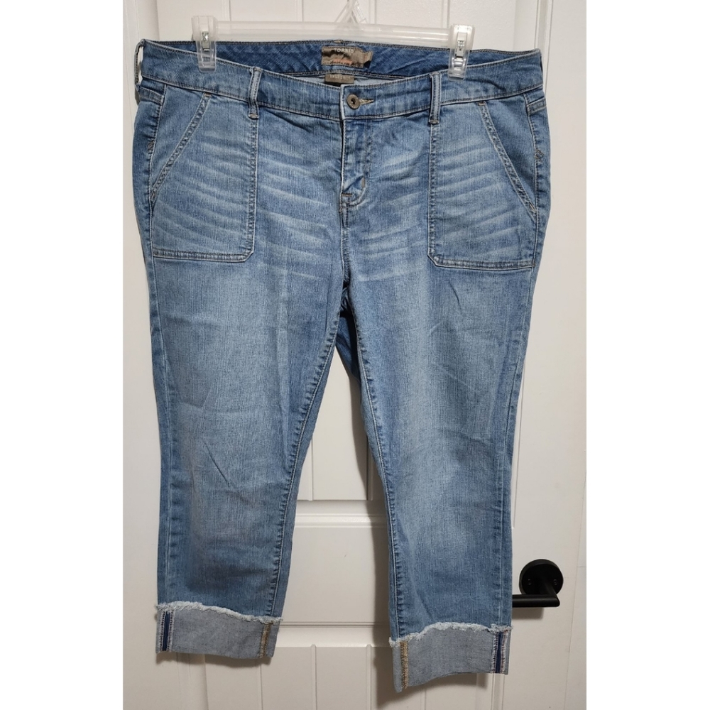 Torrid boyfriend crop jeans Size 16 vintage stretch womens cropped - Picture 1 of 4